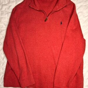 Ralph Lauren Men's Zip-Up Sweater in Red